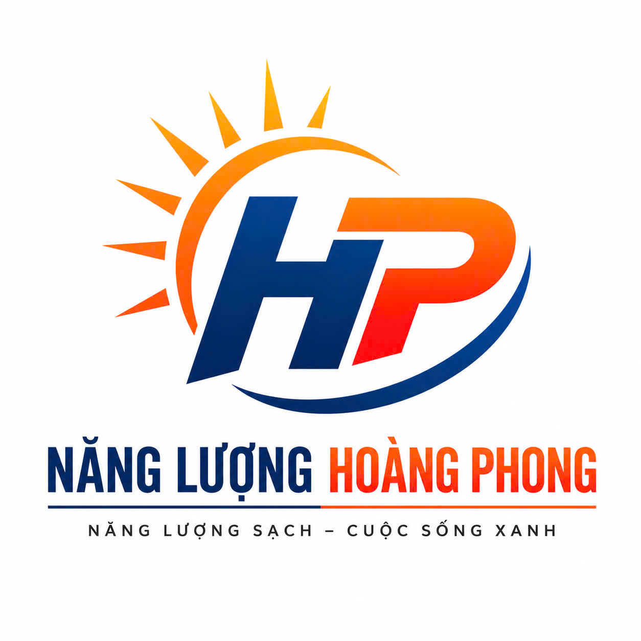 Logo Năng Lượng Hoàng Phong — Năng lượng sạch, cuộc sống xanh