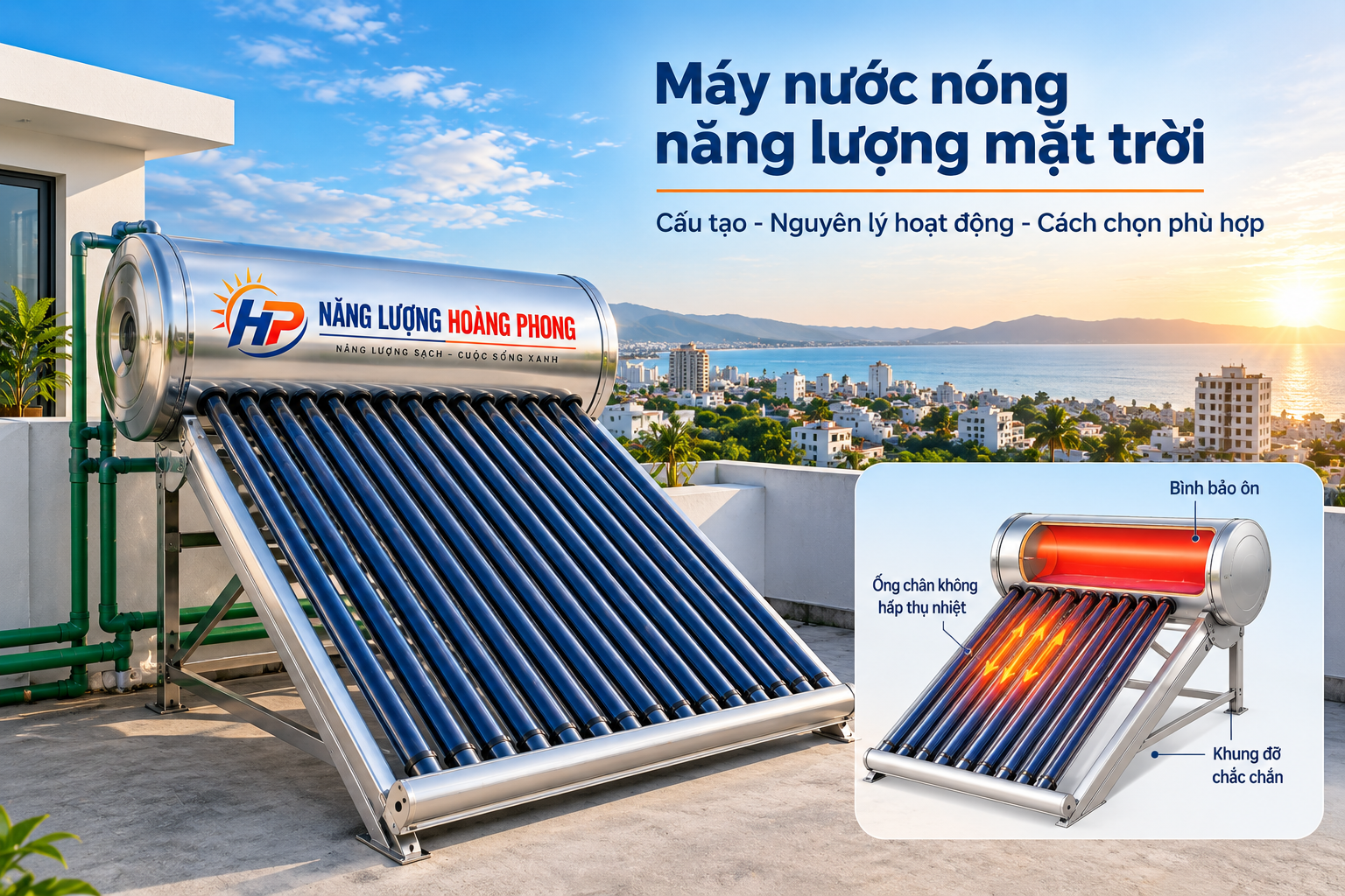Máy Nước Nóng Năng Lượng Mặt Trời Là Gì? Cấu Tạo, Nguyên Lý Và Cách Chọn Phù Hợp